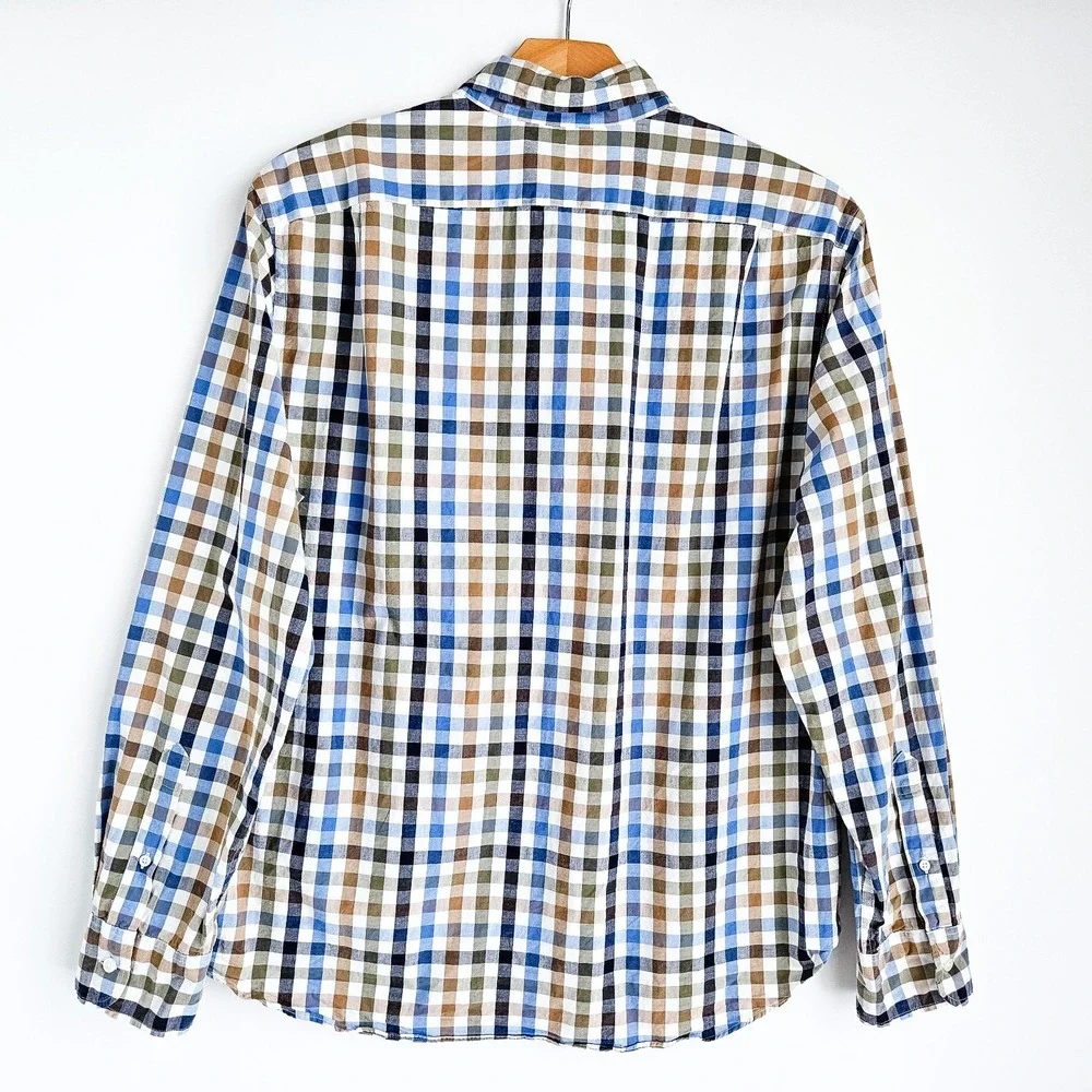 J Crew Lot Of 4 Button Down Long Sleeve Shirts Mens XL Slim & Classic Checkered - Picture 9 of 13